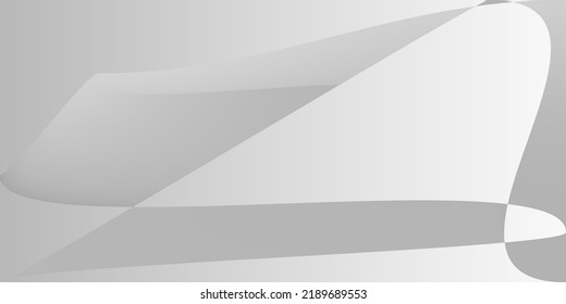 Layers Gray Technology Dynamic Illustration. Grey Alluminium Digital Monochromatic Modern Design. Metallic Smooth Minimal Silver Blurred Background. Fluid Futuristic Shape Modern Gradient Mesh.
