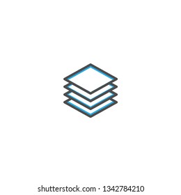 Layers icon design. Stationery icon vector illustration