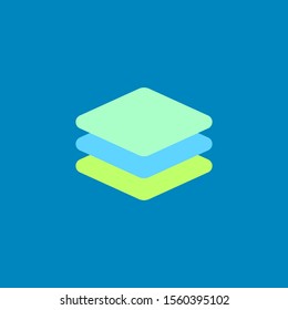 Layers icon design. vector illustration