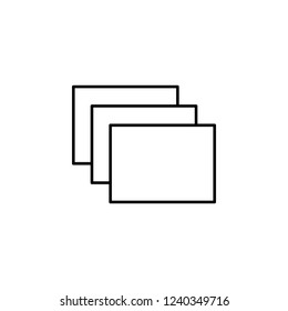 layers icon. Element of simple icon. Thin line icon for website design and development, app development. Premium icon