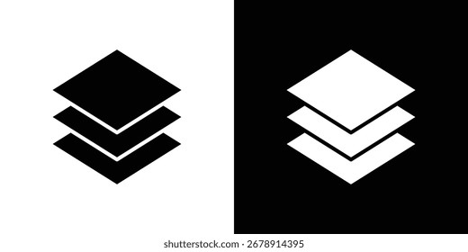 Layers icon flat design. Eps 10