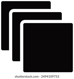 layers icon with glyph style
