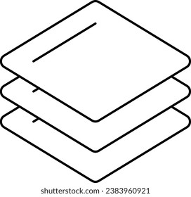 Layers icon, Graphic Design icon