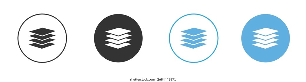 Layers icon. Graphic icon design template