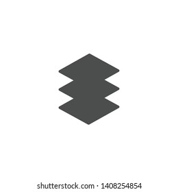 Layers icon isolated on white background. Layers symbol modern simple vector icon for website or mobile app