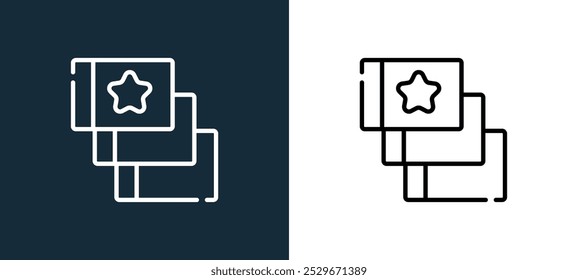 layers icon isolated on white and black colors. layers outline linear vector icon from vector edition collection for mobile apps, web and ui.