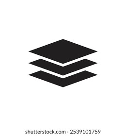 Layers icon logo sign set vector outline