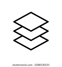 Layers icon logo sign set vector outline