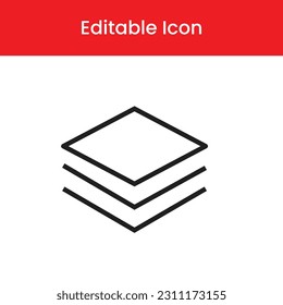 Layers icon, Layers outline icon, Layers vector icon