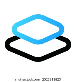 Layers icon. layers, overlay, composite, ui, organized, graphic tool, graphics editor, graphic design, illustration, interface. Vector icon illustration