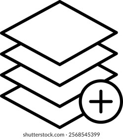 Layers Icon Symbol Art Sign