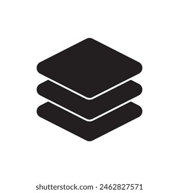 layers icon, template for graphic and web design. vector illustration