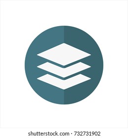 Layers icon in trendy flat style isolated on white background. Layers icon symbol for your web site design,Layers logo, app, UI. Vector illustration, Layers icon eps10. 