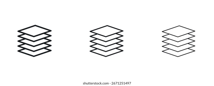 Layers icon vector illustration eps. Vector outline illustrations