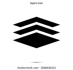 layers icon vector illustration graphic on background