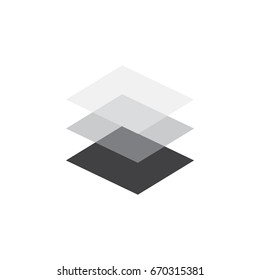 Layers icon. Vector illustration.  isolated on white background.