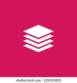 layers icon vector. layers sign on pink background. layers icon for web and app