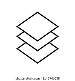 Layers icon vector icon. Simple element illustration. Layers symbol design. Can be used for web and mobile.