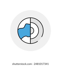 Ebenen Symbol Vektorgrafik Stock Illustration.