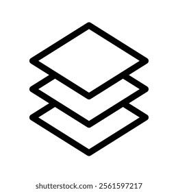 Layers Icon Vector Symbol Design Illustration