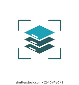 icône calques. Image vectorielle.Signe de style stroke.linear modifiable pour web design, logo.Illustration de symbole.