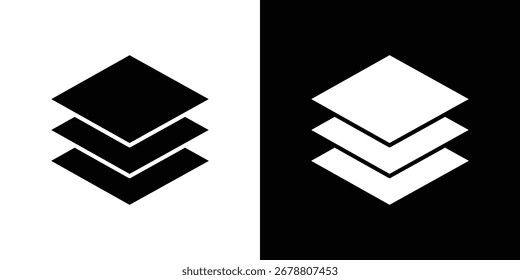 Layers icons. glyph vector icon. Vector illustration eps 10