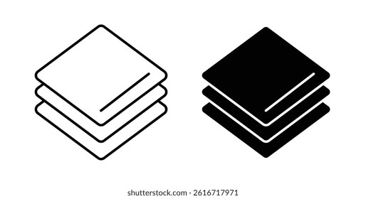 Layers icons set for website design