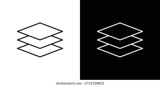 Ebenensymbole, Vektorvorlage, EPS 10 für Design