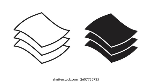 Layers icons vectors graphic designs