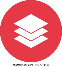 Layers, levels, stack icon vector image. Can also be used for customer support and UI. Suitable for use on web apps, mobile apps and print media.