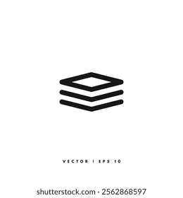 Layers Line Icon. Editable Stroke
