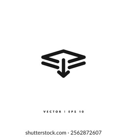 Layers Line Icon. Editable Stroke