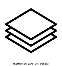 layers line icon illustration vector graphic