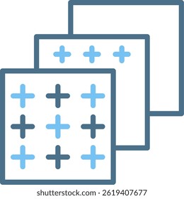 Layers Line Two Colour Icon