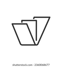 Layers, linear icon. Line with editable stroke