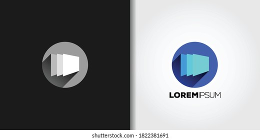 layers logo template vector set