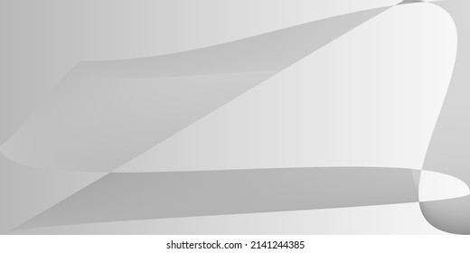 Malla de gradiente liso monocromático metálico de capas. Fondo Original Digital Mínimo De Gris De Aluminio. Tecnología Forma De Plata Futurista Diseño Moderno. Ilustración Dinámica Fluida Gris Moderna.