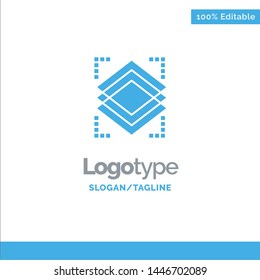 Layers, Object, Layer, Server Blue Business Logo Template
