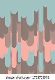 Layers of paints falling with melted chocolate effect.