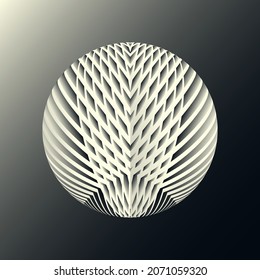 layers paper globe graphic design ivory black