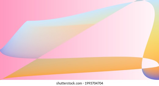 Ebenen pastellfarben minimale Form Fluid Gradient Mesh. Eine glatte, moderne Neonfarben-Illustration. Futuristische digitale Rosa Dynamischer Originalhintergrund. Rainbow Multi-color Psychedelic Technology Horizontal Linien.