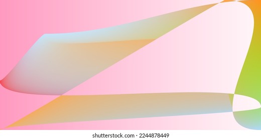 Layers Pink Technology Minimal Trendy Background. Modern Shape Dynamic Neon Modern Design. Pastel Smooth Fluid Futuristic Illustration. Psychedelic Digital Rainbow Color Multicolor Gradient Mesh.