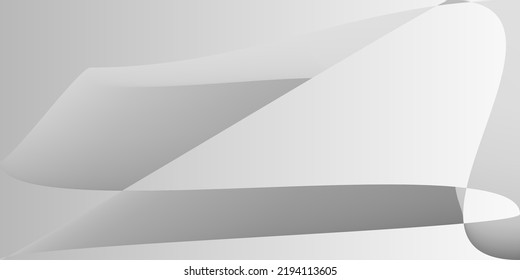 Layers Shape Digital Minimal Office Background. Silver Technology Smooth Gray Smooth Surface. Fluid Grey Modern Dynamic Gradient Mesh. Alluminium Futuristic Monochromatic Metallic Illustration.