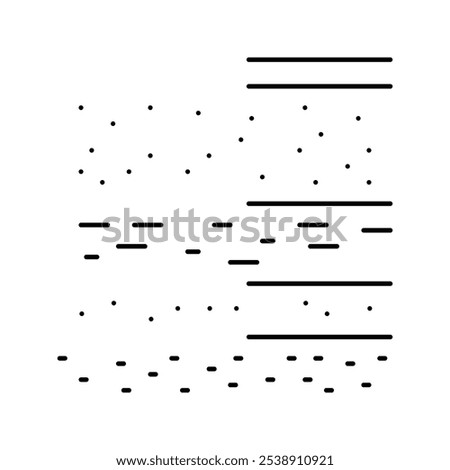 layers of soil line icon vector. layers of soil sign. isolated contour symbol black illustration