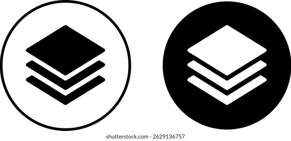 layers symbol. Surface levels technology for business. Presentations sign. Infographics symbol

