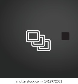 Layers vector icon. Layers concept stroke symbol design. Thin graphic elements vector illustration, outline pattern for your web site design, logo, UI. EPS 10.