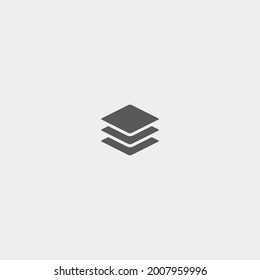 Layers vector icon illustration sign