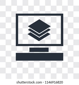 Layers vector icon isolated on transparent background, Layers logo concept