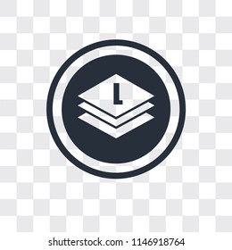 Layers vector icon isolated on transparent background, Layers logo concept