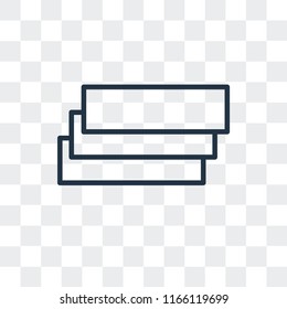 Layers vector icon isolated on transparent background, Layers logo concept